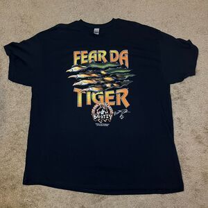 Cincinnati Bengals Shirt Adult Large Black Fear The Tiger Bootsy Men's 2XL